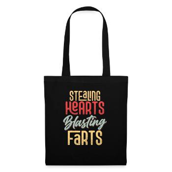 Voler des cœurs Explosion de pets Frenchie Propriétaire Fren - Sac en tissu - noir - Devant