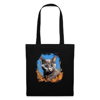 Chaton Korat Chat Korat - Sac en tissu - noir - Devant