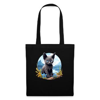 Korat Chaton Korat Chat - Sac en tissu - noir - Devant