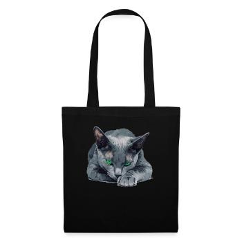 Korat Chaton Korat Chat - Sac en tissu - noir - Devant