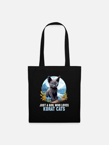 Korat Kätzchen Korat Katze - Tygväska - svart