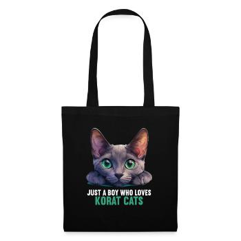 Korat Chaton Korat Chat - Sac en tissu - noir - Devant