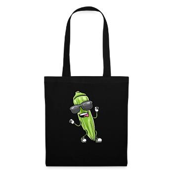 Danser le gombo avec des lunettes de soleil gombo - Sac en tissu - noir - Devant