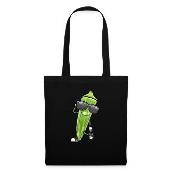 Danser le gombo avec des lunettes de soleil gombo - Sac en tissu - noir - Devant