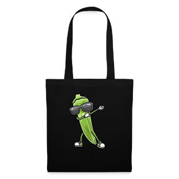 Danser le gombo avec des lunettes de soleil gombo - Sac en tissu - noir - Devant