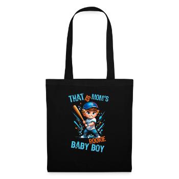 Mom's Little Baseball Star - Tote Bag - black - Front