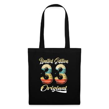 91 Years Birthday Vintage 1933 Limited Edition - Tote Bag - black - Front