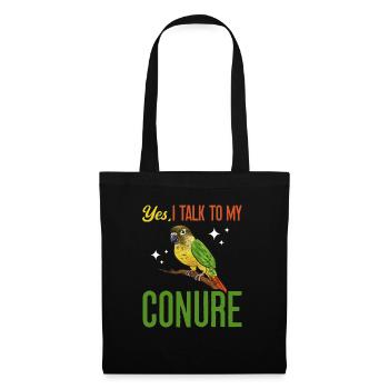 Molina Parakeet Parrot Bird Parakeet - Tote Bag - black - Front