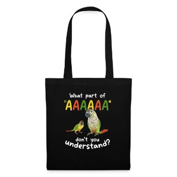Molina Parakeet Parrot Bird Parakeet - Tote Bag - black - Front
