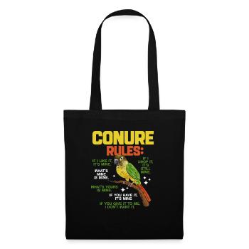 Molina Parakeet Parrot Bird Parakeet - Tote Bag - black - Front