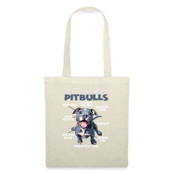Pitbull Dog Walk T Dog Propriétaire Chiens Pitbull Terrier - Sac en tissu - nature - Devant