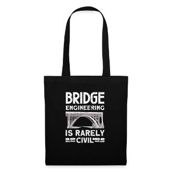 Construction de ponts et ingénieur de ponts - Sac en tissu - noir - Devant