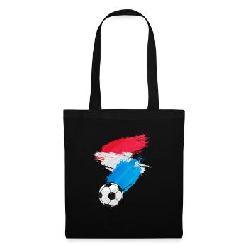 Luxembourg Football Flag - Tote Bag - black - Front