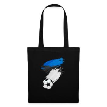 Estonia Football Flag - Tote Bag - black - Front