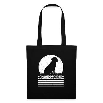 Black Lab papa propriétaire Labrador Retriever - Sac en tissu - noir - Devant