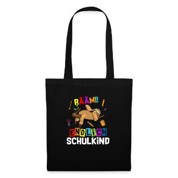 Bääm enfin écolier à l’école des paresseux - Sac en tissu - noir - Devant
