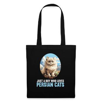 Persian Cat Perserkatze - Stoffbeutel - Schwarz - Vorne