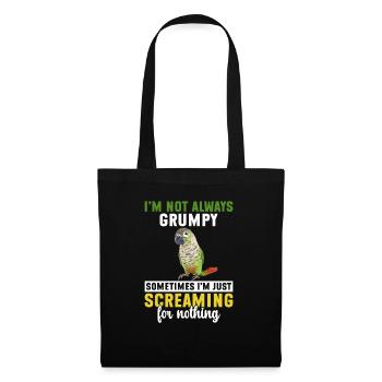 Molina Parakeet Parrot Bird Parakeet - Tote Bag - black - Front