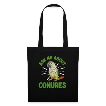 Molina Parakeet Parrot Bird Parakeet - Tote Bag - black - Front