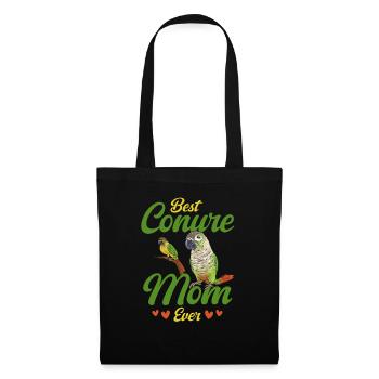 Molina Perruche Perroquet Perruche Oiseau Perruche - Sac en tissu - noir - Devant