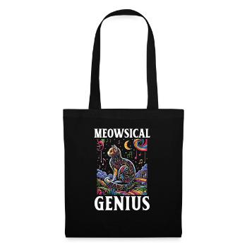 Musique Chat Instrument De Musique Kitty Pet Musicien - Sac en tissu - noir - Devant