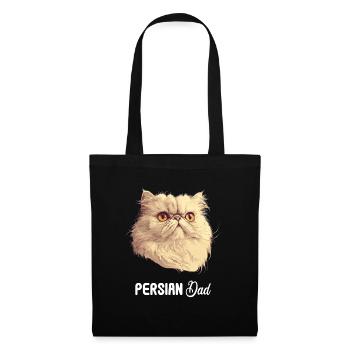 Persian Cat Perserkatze - Stoffbeutel - Schwarz - Vorne