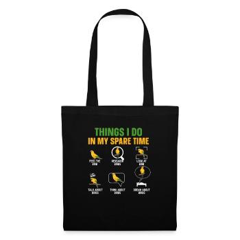 Parakeet Parrot Parakeet Bird - Tote Bag - black - Front