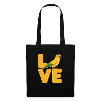 Parakeet Parrot Parakeet Bird - Tote Bag - black - Front