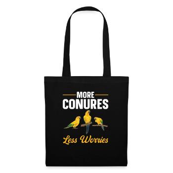 Parakeet Parrot Parakeet Bird - Tote Bag - black - Front