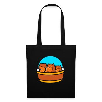 Kitten Nuggets Cute Fast Food Cat Food - Tote Bag - black - Front