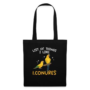 Parakeet Parrot Parakeet Bird - Tote Bag - black - Front