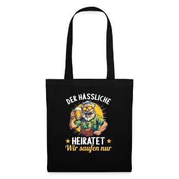 The ugly one marries bachelor party bachelor party - Tote Bag - black - Front