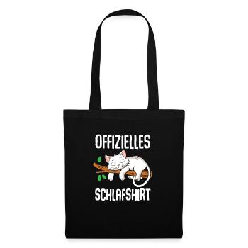 Chemise de nuit officielle pour chat - Sac en tissu - noir - Devant