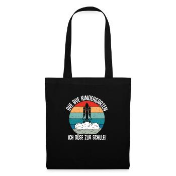 Bye Bye Kindergarten I'm Jetting To School - Tote Bag - black - Front