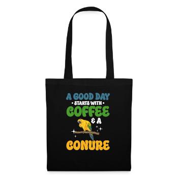 Parakeet Parrot Parakeet Bird - Tote Bag - black - Front