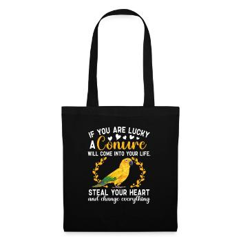 Parakeet Parrot Parakeet Bird - Tote Bag - black - Front