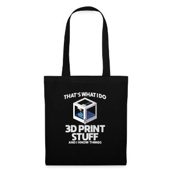 3D Printing - Tote Bag - black - Front