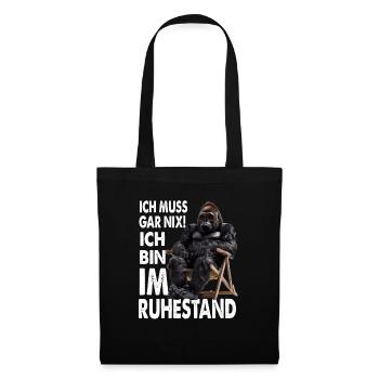 I don't have to do anything, I'm retired - Tote Bag - black - Front