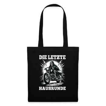 Skeleton Biker The Last House Lap Motorcycle Fan - Tote Bag - black - Front