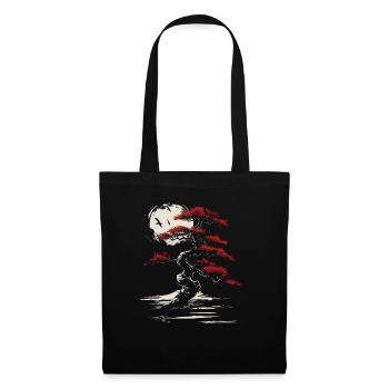 Bonsai Tree Japanese Culture Buddhist Aesthetic - Tote Bag - black - Front
