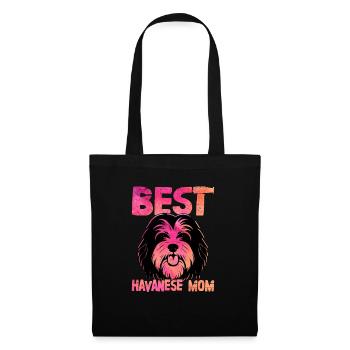 Meilleur propriétaire de chien havanais maman Havaneser - Sac en tissu - noir - Devant