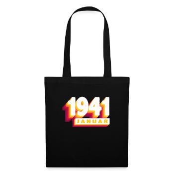 January 1941 0 83 years Man Woman Birthday - Tote Bag - black - Front