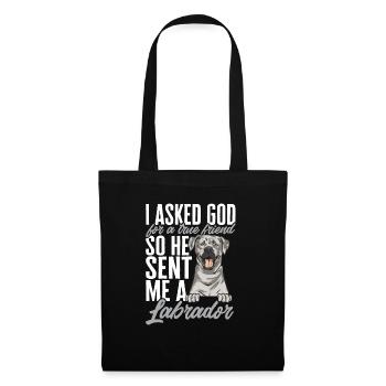 Silver Labrador Retriever Silver Lab - Sac en tissu - noir - Devant