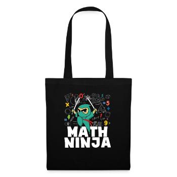 Drôle Math Ninja Mathématiques Geek Nombres - Sac en tissu - noir - Devant