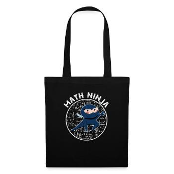 Drôle Math Ninja Mathématiques Geek Nombres - Sac en tissu - noir - Devant