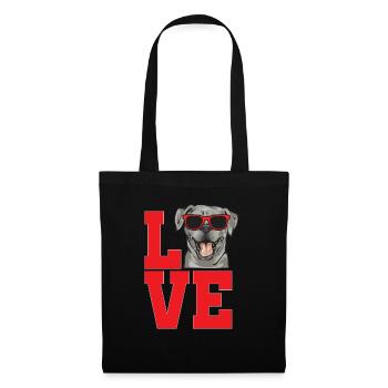 Silver Labrador Retriever Silver Lab - Sac en tissu - noir - Devant