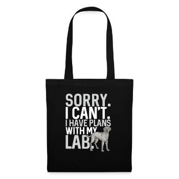 Silver Labrador Retriever Silver Lab - Sac en tissu - noir - Devant