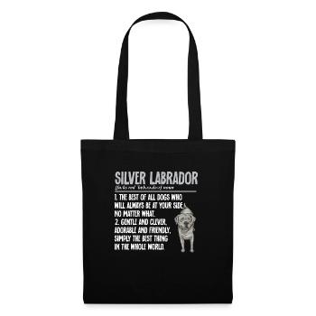 Silver Labrador Retriever Silver Lab - Sac en tissu - noir - Devant