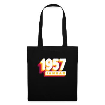 January 1957 0 67 years Man Woman Birthday - Tote Bag - black - Front