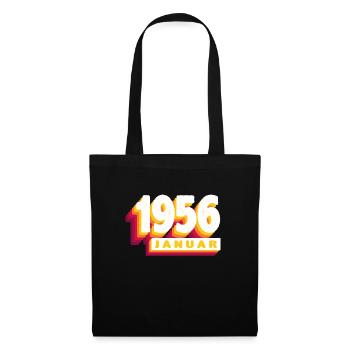 January 1956 0 68 years man woman birthday - Tote Bag - black - Front